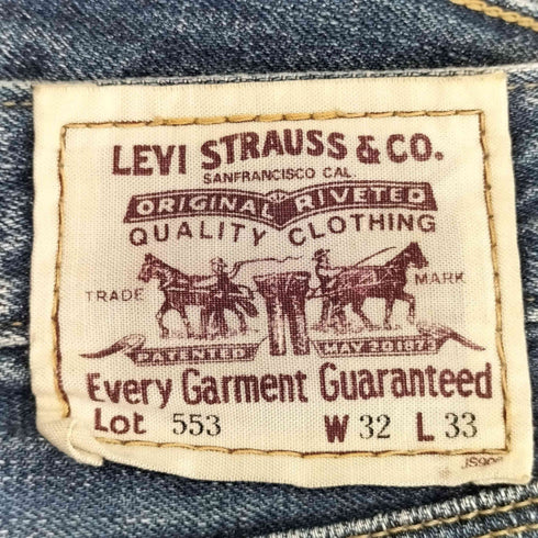 リーバイス Levis 553-03 ボタン裏 V14 ストレート デニムパンツ メンズ W32 L33