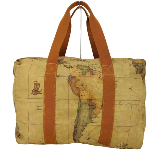 prima classe ALVIERO MARTINI イタリア製 世界地図 ボストンバッグ レディース