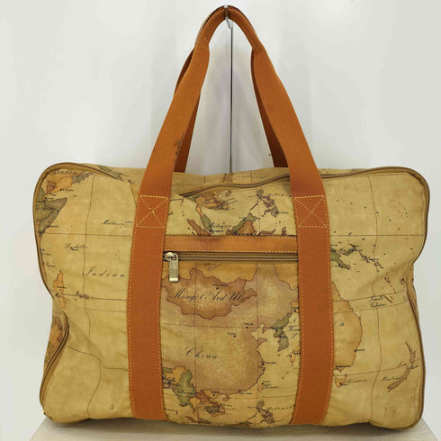 prima classe ALVIERO MARTINI イタリア製 世界地図 ボストンバッグ レディース