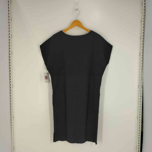 S.ESSENTIALS リブ切替 裾スリット コットンニットワンピース レディース JPN:38
