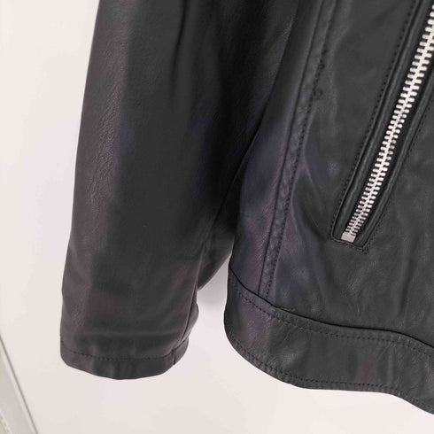 ザラ ZARA Faux leather Jaket フェイクレザージャケット メンズ import:M