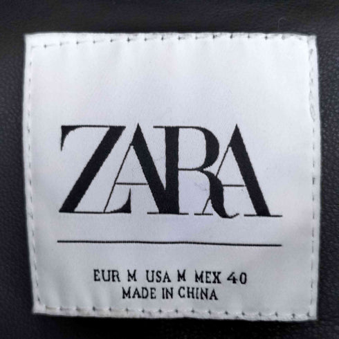 ザラ ZARA Faux leather Jaket フェイクレザージャケット メンズ import:M