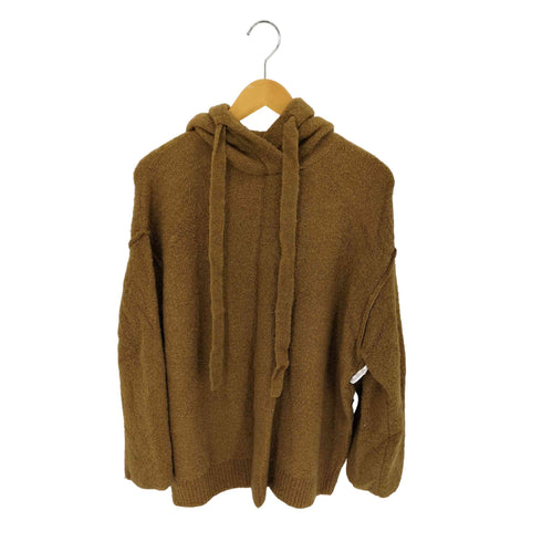 MANOF BOUCLE HOODIE KNIT TOPS レディース JPN:S