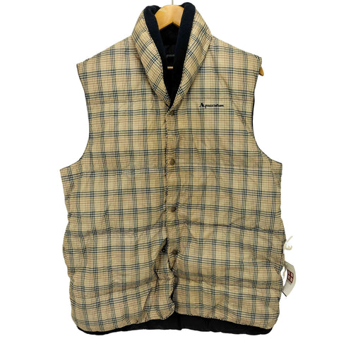 アクアスキュータム AQUASCUTUM チェック柄ダウンベスト メンズ M~L