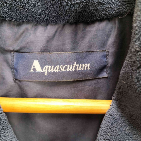 アクアスキュータム AQUASCUTUM チェック柄ダウンベスト メンズ M~L
