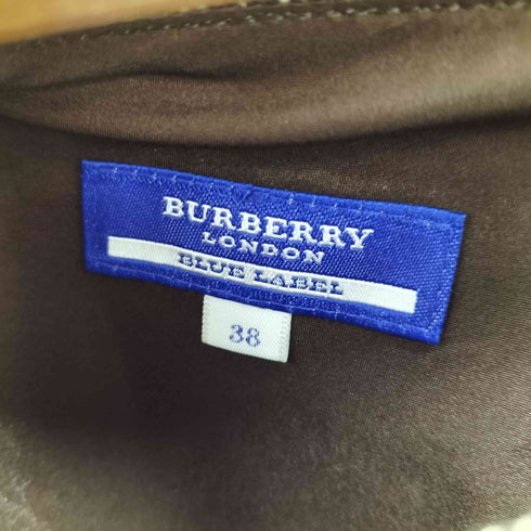 バーバリーブルーレーベル BURBERRY BLUE LABEL ナイロン混ウールミディアムスカート レディース EUR:38