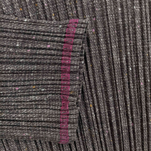 プリーツプリーズイッセイミヤケ PLEATS PLEASE ISSEY MIYAKE プリーツネップツイード転写柄トップス レディース JPN:4
