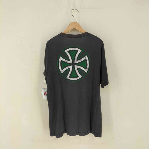 インディペンデント INDEPENDENT アイアンクロス 両面プリント クルーネックTシャツ メンズ