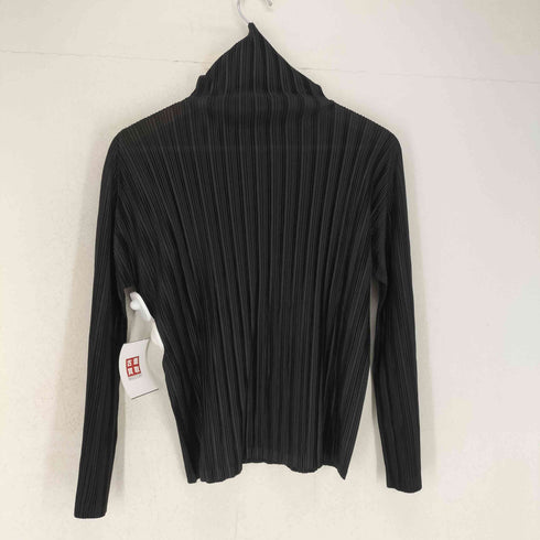 プリーツプリーズイッセイミヤケ PLEATS PLEASE ISSEY MIYAKE プリーツ加工タートルネックトップス レディース JPN:3
