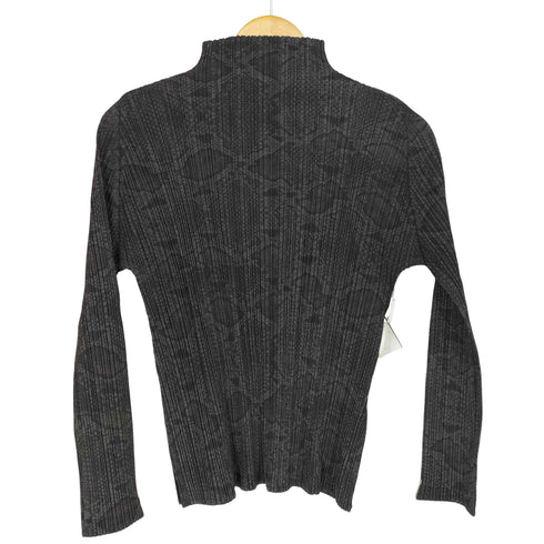 プリーツプリーズイッセイミヤケ PLEATS PLEASE ISSEY MIYAKE パイソン柄プリーツ加工トップス レディース JPN:3