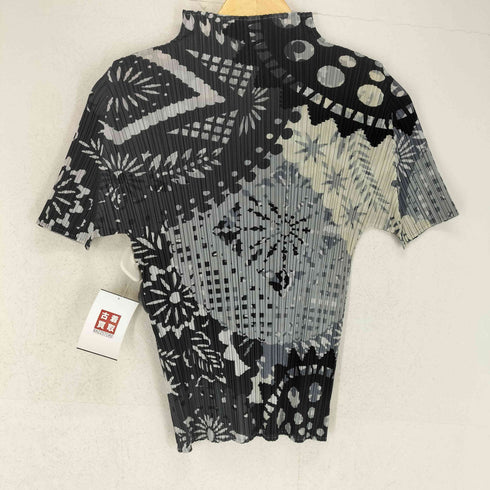 プリーツプリーズイッセイミヤケ PLEATS PLEASE ISSEY MIYAKE 総柄プリーツ加工シャツ レディース JPN:3