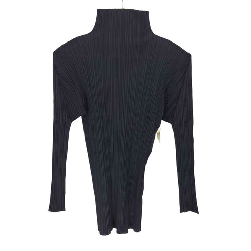 プリーツプリーズイッセイミヤケ PLEATS PLEASE ISSEY MIYAKE プリーツ加工ボトルネックトップス レディース JPN:3