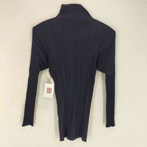 プリーツプリーズイッセイミヤケ PLEATS PLEASE ISSEY MIYAKE プリーツ加工ボトルネックトップス レディース JPN:3