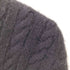 イタリヤ製 Cashmere Knit ケーブル切替トリコロールサイドテープ カシミヤニットセーター メンズ