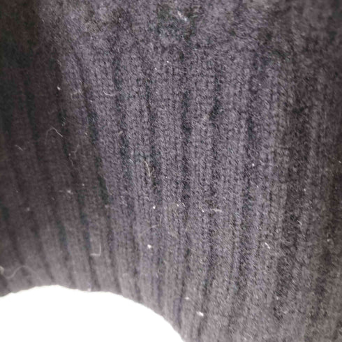 イタリヤ製 Cashmere Knit ケーブル切替トリコロールサイドテープ カシミヤニットセーター メンズ