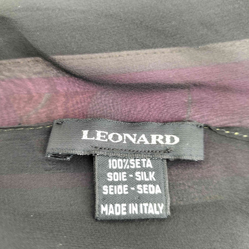 レオナール LEONARD 花柄 シルクスカーフ レディース