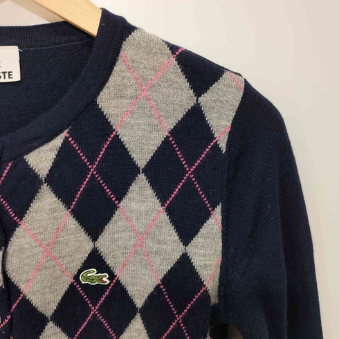 ラコステ LACOSTE アーガイル柄カーディガン レディース JPN:38