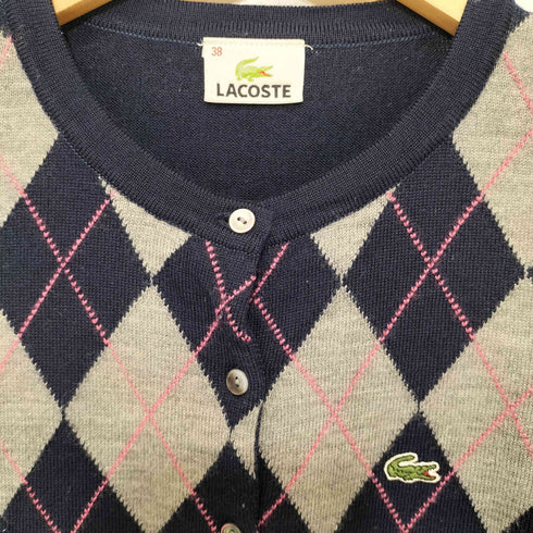 ラコステ LACOSTE アーガイル柄カーディガン レディース JPN:38