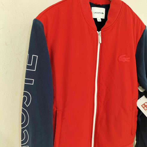 ラコステ LACOSTE スタジアムジャンパーモチーフジップブルゾン メンズ import:M