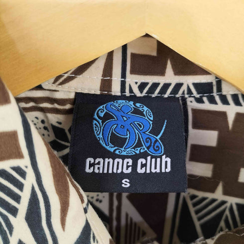 CANOE CLUB フィジー製 総柄 S/Sシャツ メンズ import:S