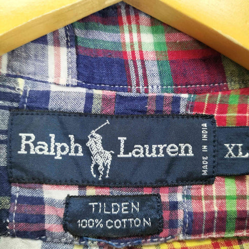 ラルフローレン RALPH LAUREN TILDEN パッチワークシャツ メンズ JPN:XL