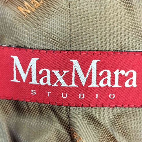 マックスマーラステュディオ MAX MARA STUDIO ミックスウール ピーコート レディース EUR:40