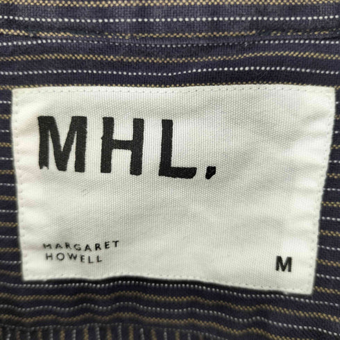 エムエイチエル MHL. バンドカラー マルチストライプ L/S シャツ レディース JPN:M