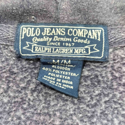 ポロジーンズカンパニーラルフローレン POLO JEANS COMPANY RALPH LAUREN アーチロゴプリント ジップアップパーカー メンズ import:M