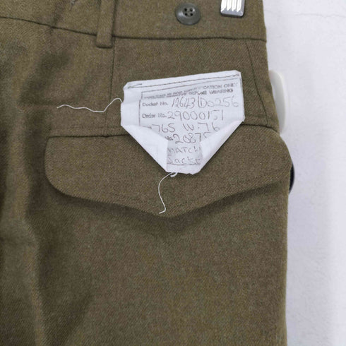 AUSTRALIAN ARMY 2タックウールトラウザーパンツ メンズ W76