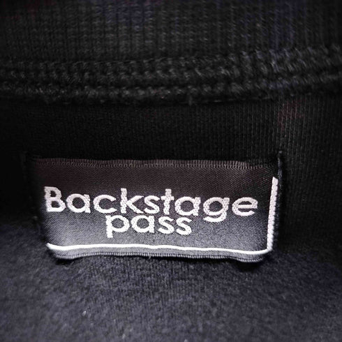 BACKSTAGE PASS RIB LOGO-MOCK NECK リブロゴ モックネック ビッグシルエット トレーナー メンズ 3-4