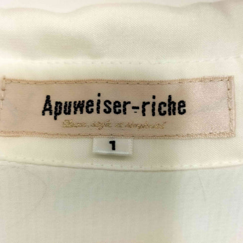 アプワイザーリッシェ Apuweiser riche 16SS タックプリーツシャツワンピース レディース JPN:1