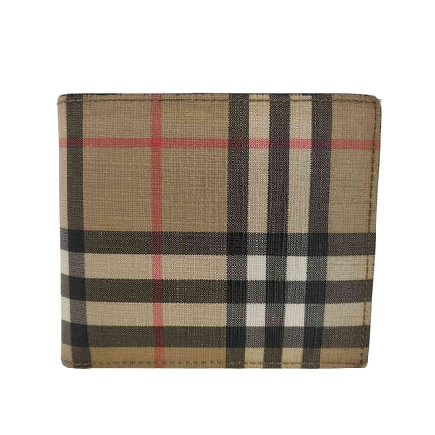バーバリー BURBERRY Vintage Check E-canvas Bifold Wallet ノバチェック 財布 メンズ