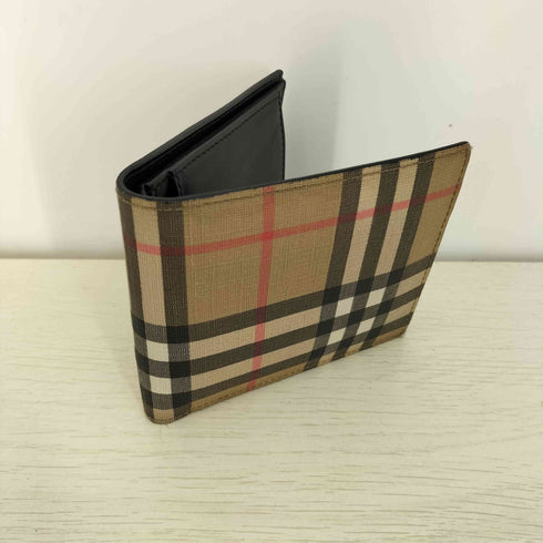 バーバリー BURBERRY Vintage Check E-canvas Bifold Wallet ノバチェック 財布 メンズ
