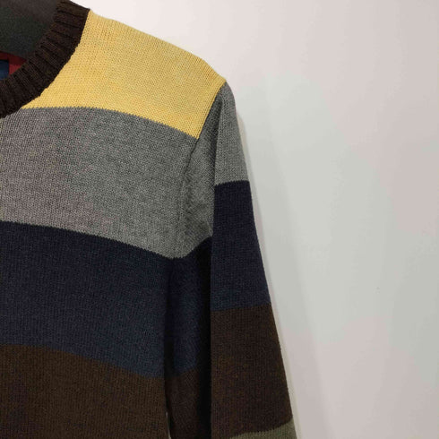 トミーヒルフィガー TOMMY HILFIGER マルチカラー ボーダーニット メンズ S/P