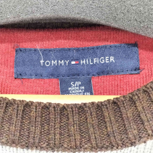 トミーヒルフィガー TOMMY HILFIGER マルチカラー ボーダーニット メンズ S/P