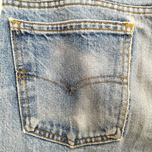リーバイス Levis ボタン裏513 オレンジタブ ペイントダメージ加工 デニムパンツ メンズ