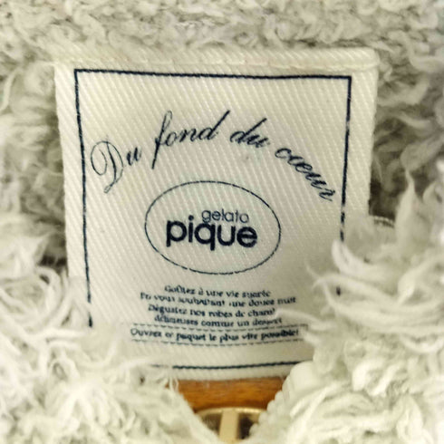 ジェラートピケ gelato pique ジップアップパーカー レディース