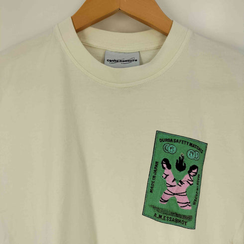 カルネボレンテ Carne Bollente ワッペン 刺繍 クルーネックTシャツ レディース import:XS