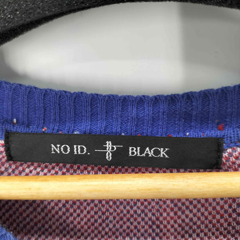ノーアイディーブラック NO ID.BLACK Cニットタイガードット JQ-C-N半袖BIGプルオーバー メンズ ONE SIZE