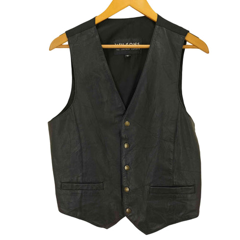 ウィルソン Wilsons Leather レザーベスト メンズ L