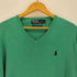 ポロバイラルフローレン Polo by RALPH LAUREN ポニー刺繍Vネックニット PIMA COTTON メンズ import:L