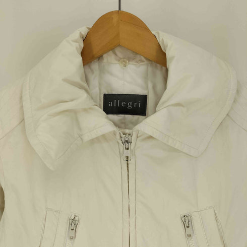 アレグリ allegri 90S イタリア製 マルジェラ期 パデッド ポケットジップ ジップアップ ジャケット レディース EUR:40