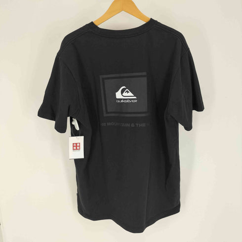 クイックシルバー Quiksilver ムラサキスポーツ 別注 ボックスロゴ バックプリント Tシャツ メンズ import:XL