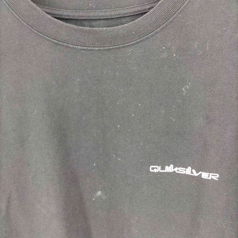 クイックシルバー Quiksilver ムラサキスポーツ 別注 ボックスロゴ バックプリント Tシャツ メンズ import:XL