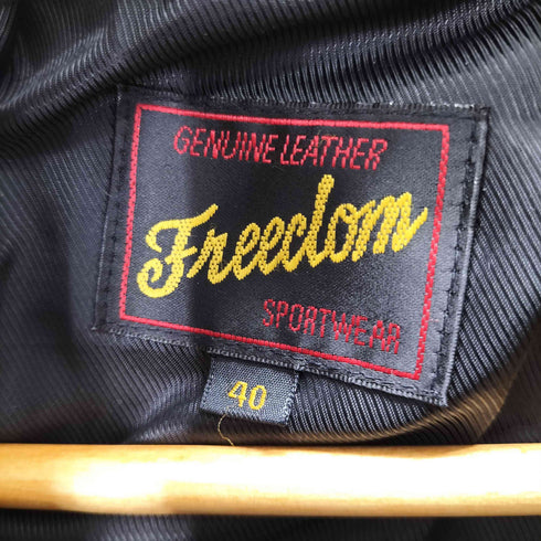 FREECLOM カウレザーダウンジャケット メンズ US:40
