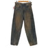 ネヴァーフォーゲット NVRFRGT 3D TWISTED WIDE LEG JEANS メンズ JPN:2