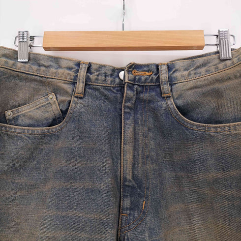 ネヴァーフォーゲット NVRFRGT 3D TWISTED WIDE LEG JEANS メンズ JPN:2