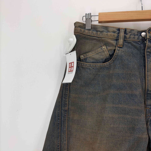 ネヴァーフォーゲット NVRFRGT 3D TWISTED WIDE LEG JEANS メンズ JPN:2