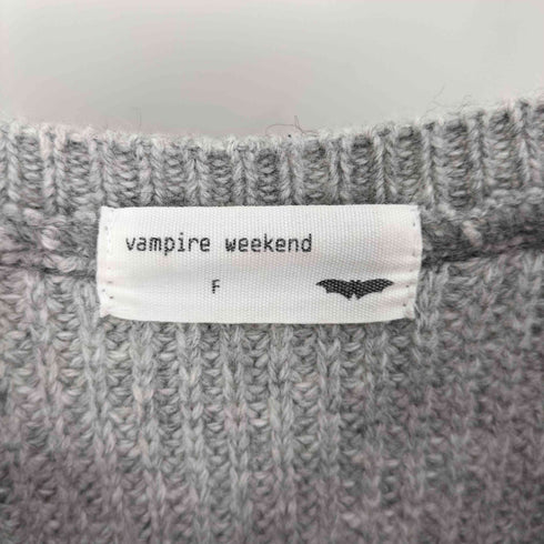 vampire weekend パッチワーク 切替 ローゲージ ニット 韓国 メンズ FREE