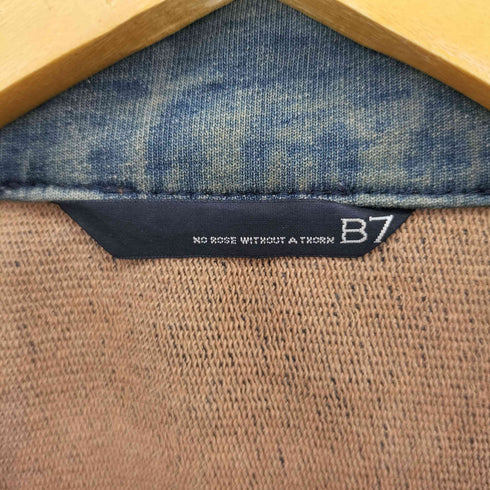 B7 八の字ジップ ストレッチデニムライダースジャケット レディース JPN:38